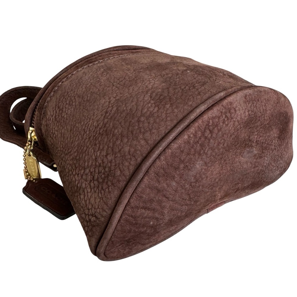 Rare Coach Vintage Creel Crossbody Bag Brown Nubuck Leather - Picture 13 of 17